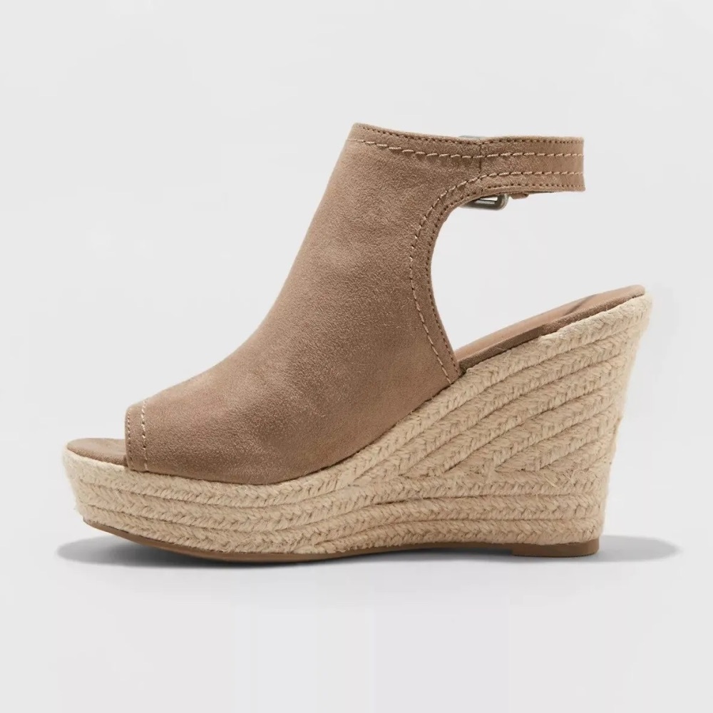 Women’s Cayla Microsuede Espadrille Wedge sandals